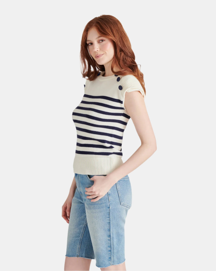 TOMAS SWEATER IVORY MULTI - Clothing - Steve Madden Canada