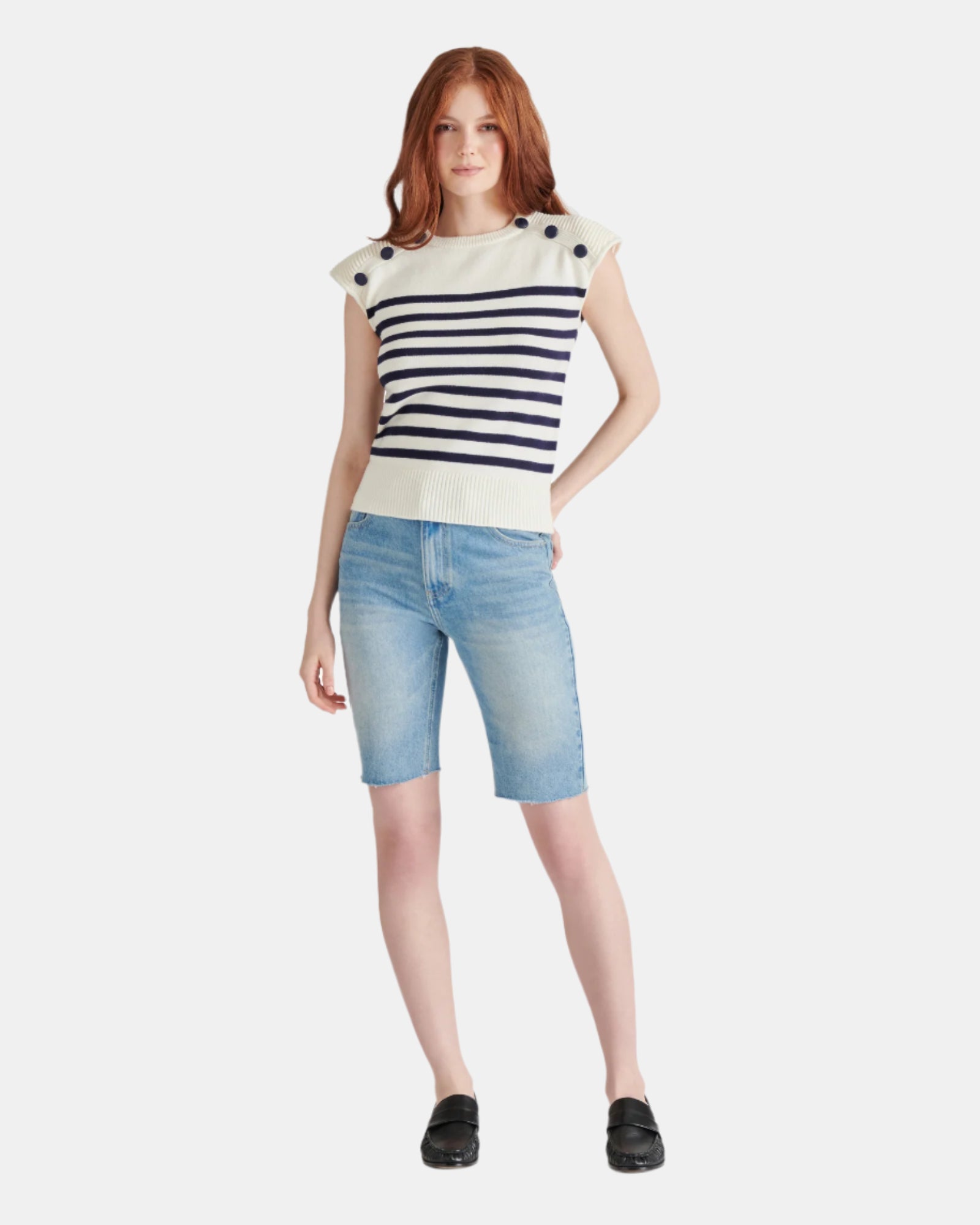 TOMAS SWEATER IVORY MULTI - Clothing - Steve Madden Canada