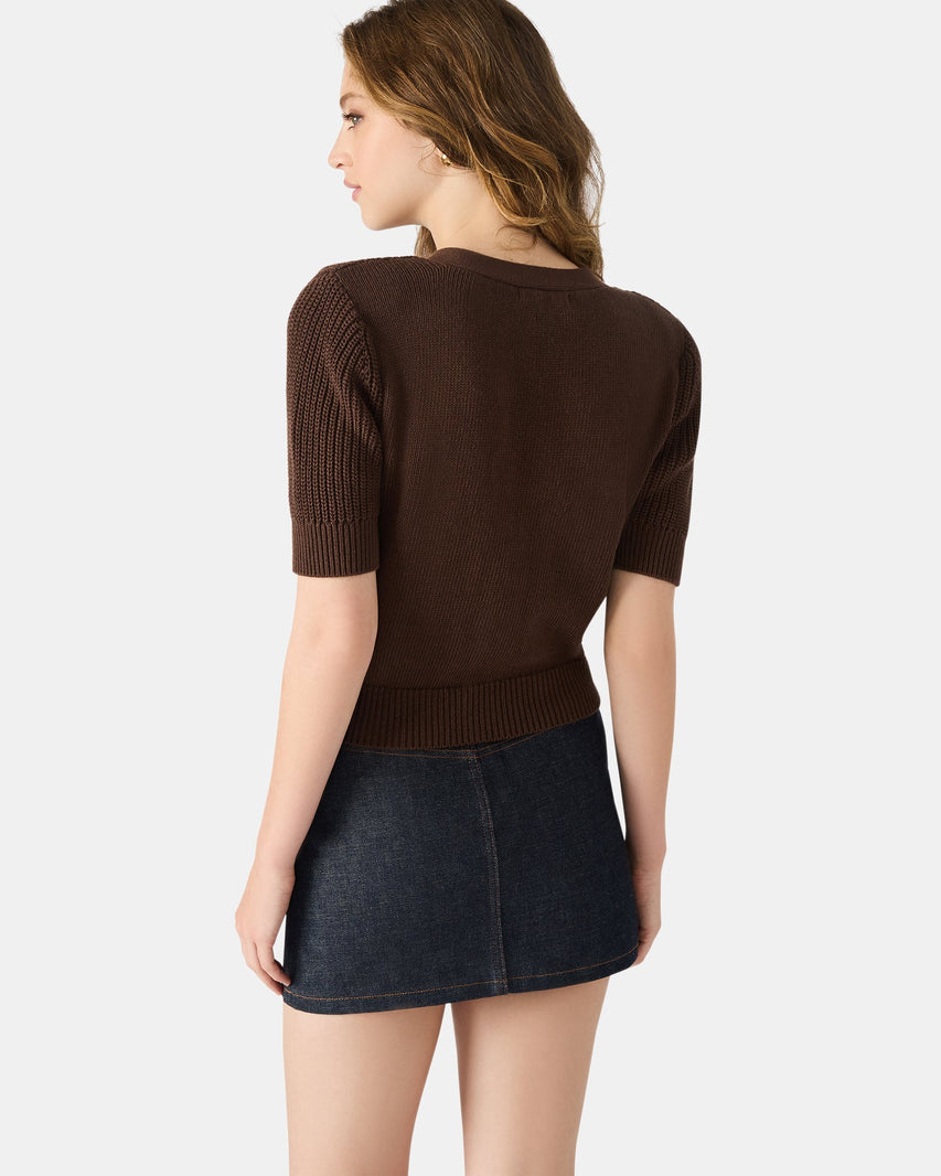 JANAE CARDIGAN BROWN - Clothing - Steve Madden Canada