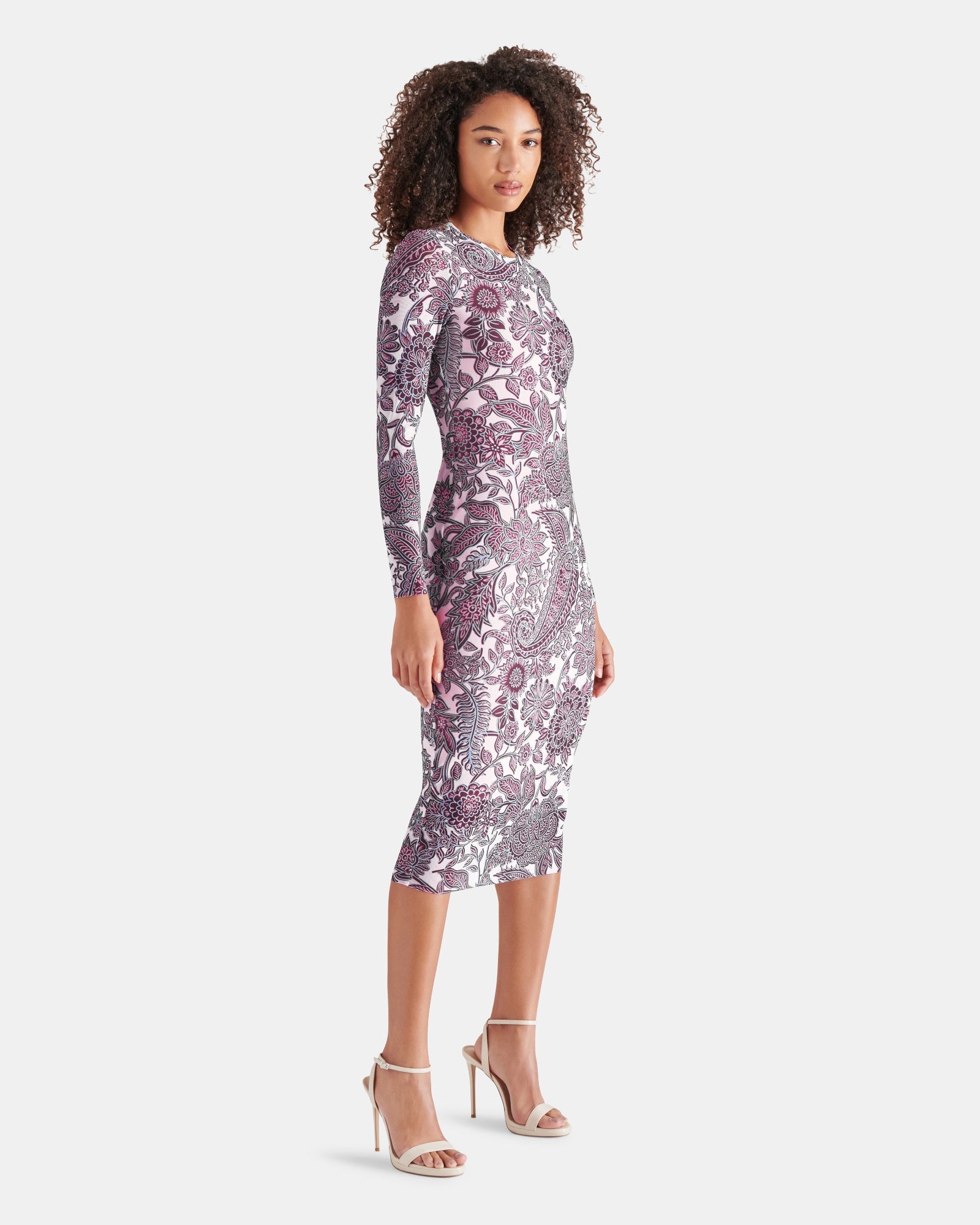 HAILEE DRESS BURGUNDY - Clothing - Steve Madden Canada