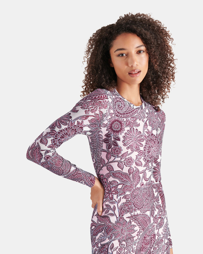 HAILEE DRESS BURGUNDY - Clothing - Steve Madden Canada