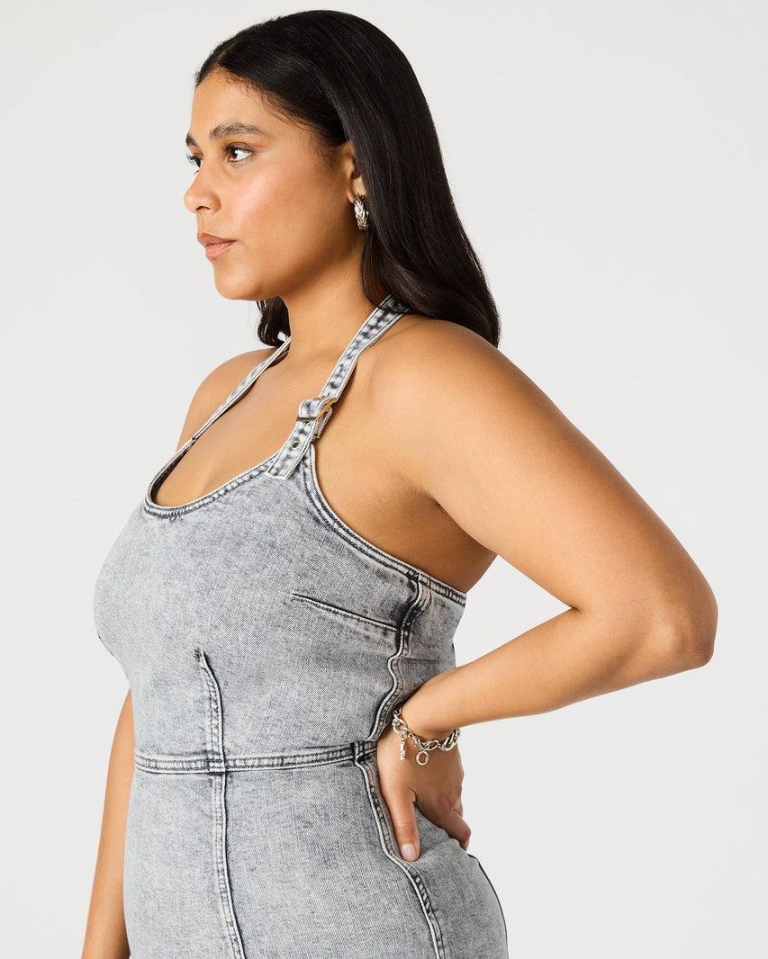 GIA DRESS LIGHT GREY - Clothing - Steve Madden Canada