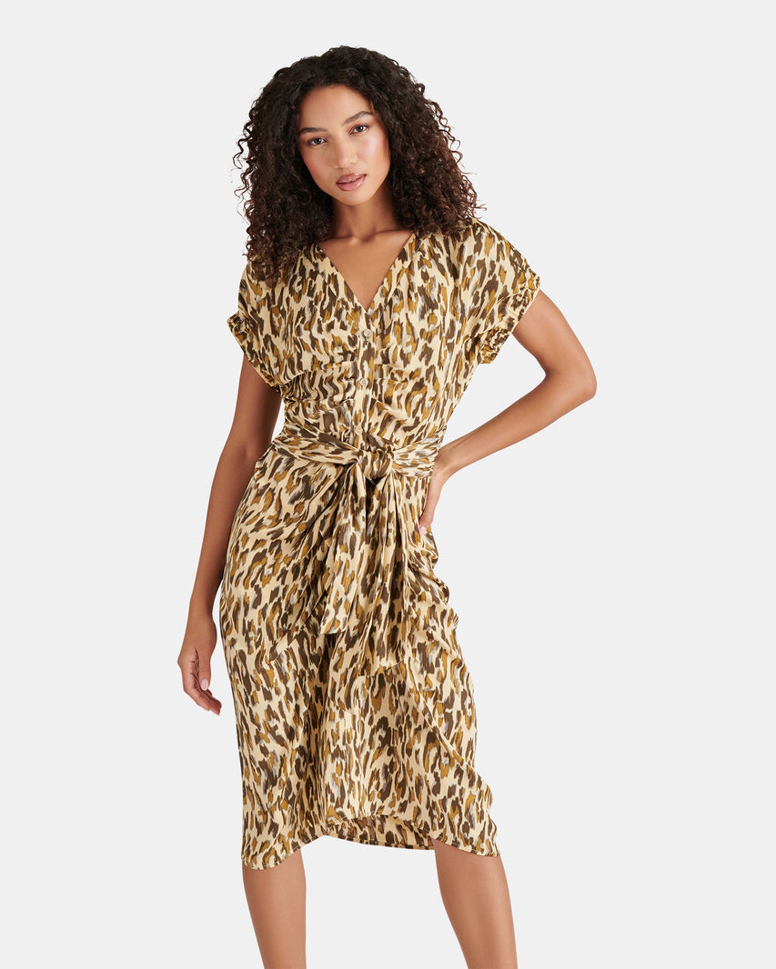 BRUNO DRESS CAMO GREEN MULTI - Clothing - Steve Madden Canada