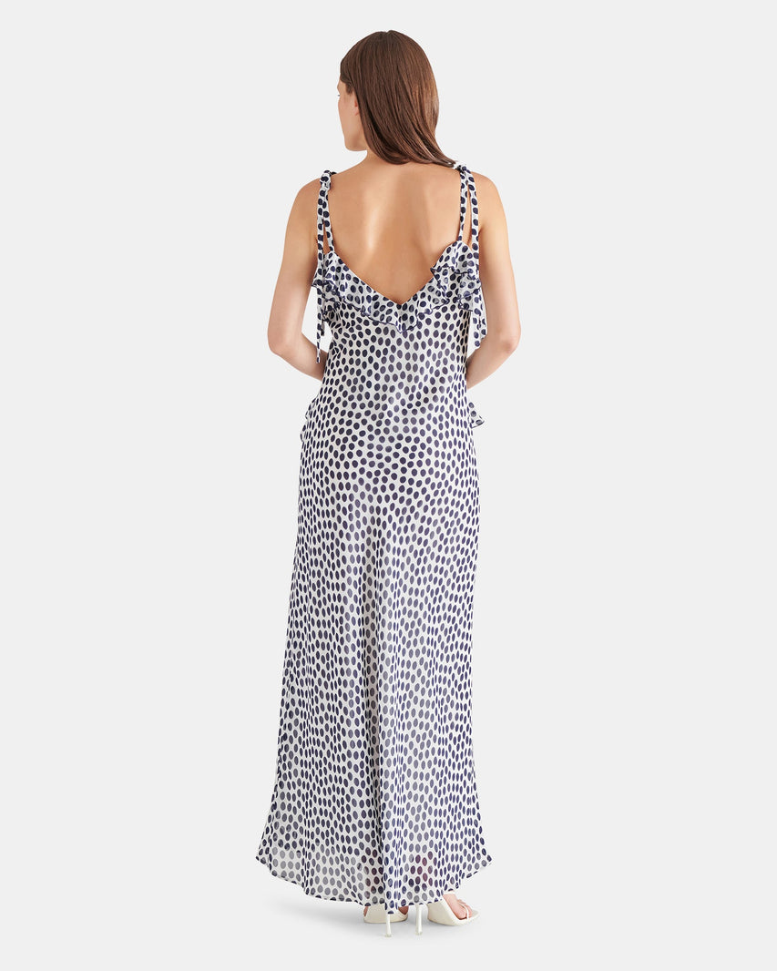 ADALINA DRESS POLKA DOT NATURAL MULTI - Clothing - Steve Madden Canada