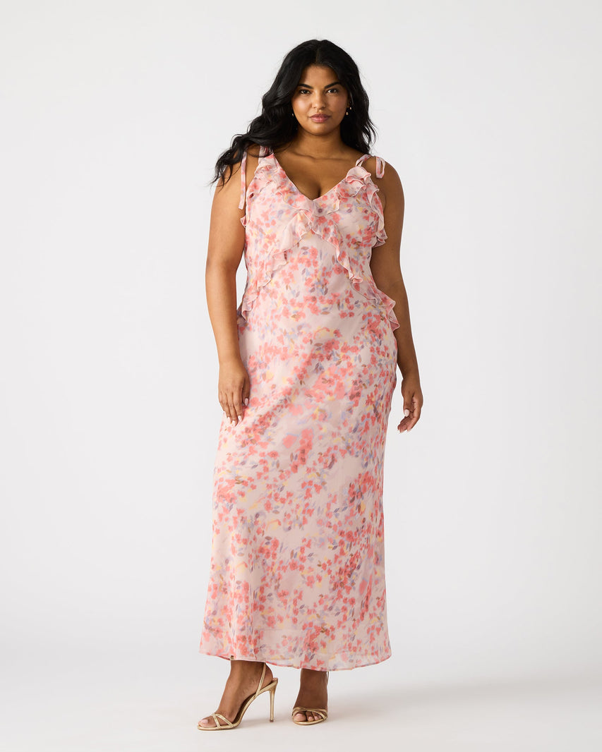 ADALINA DRESS FLORAL LAVENDER - Clothing - Steve Madden Canada