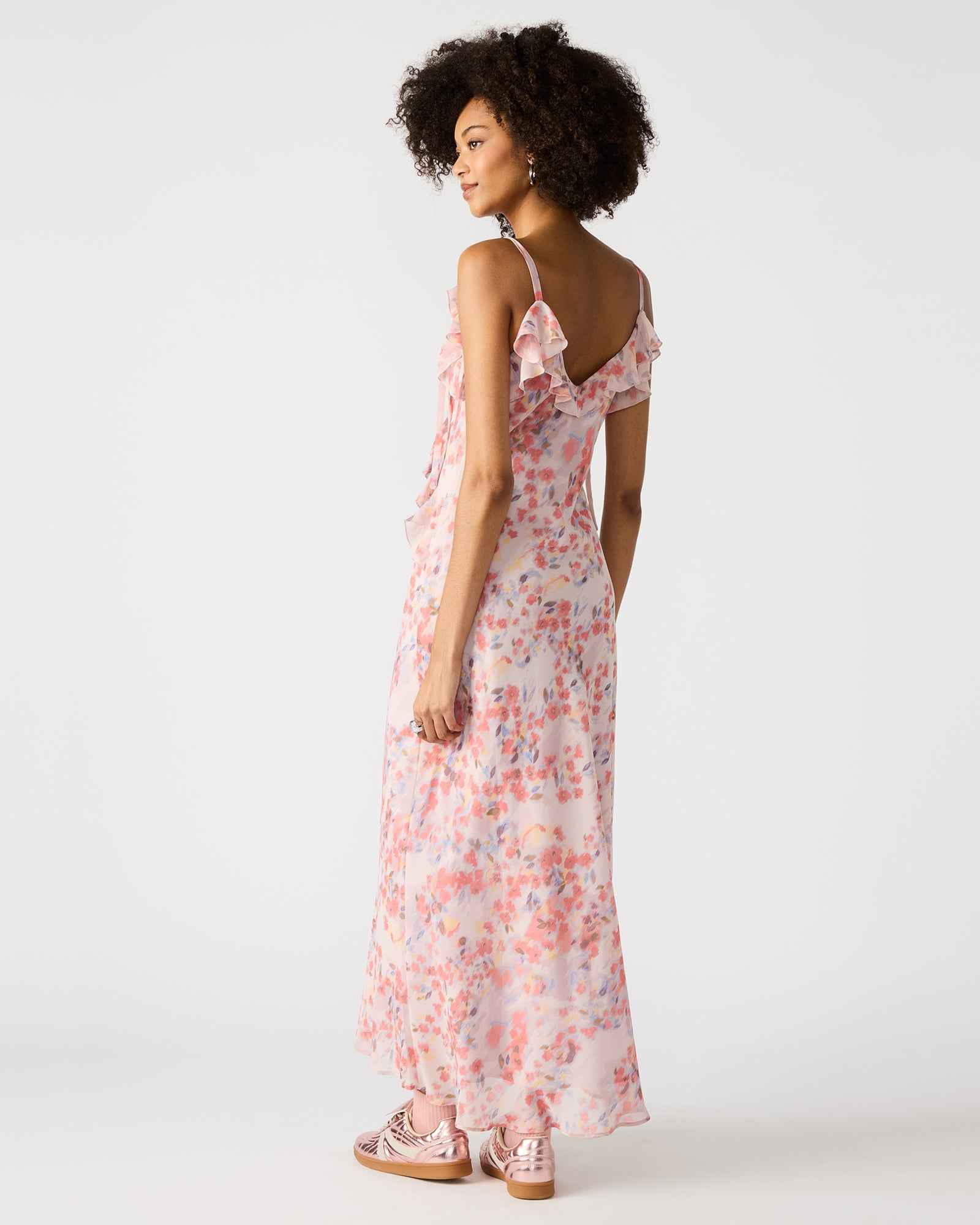 ADALINA DRESS FLORAL LAVENDER - Clothing - Steve Madden Canada