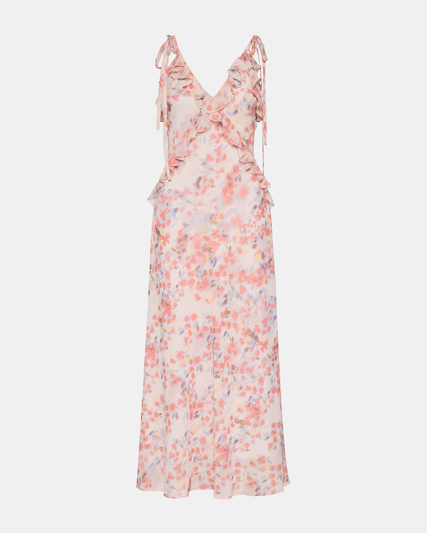 ADALINA DRESS FLORAL LAVENDER - Clothing - Steve Madden Canada