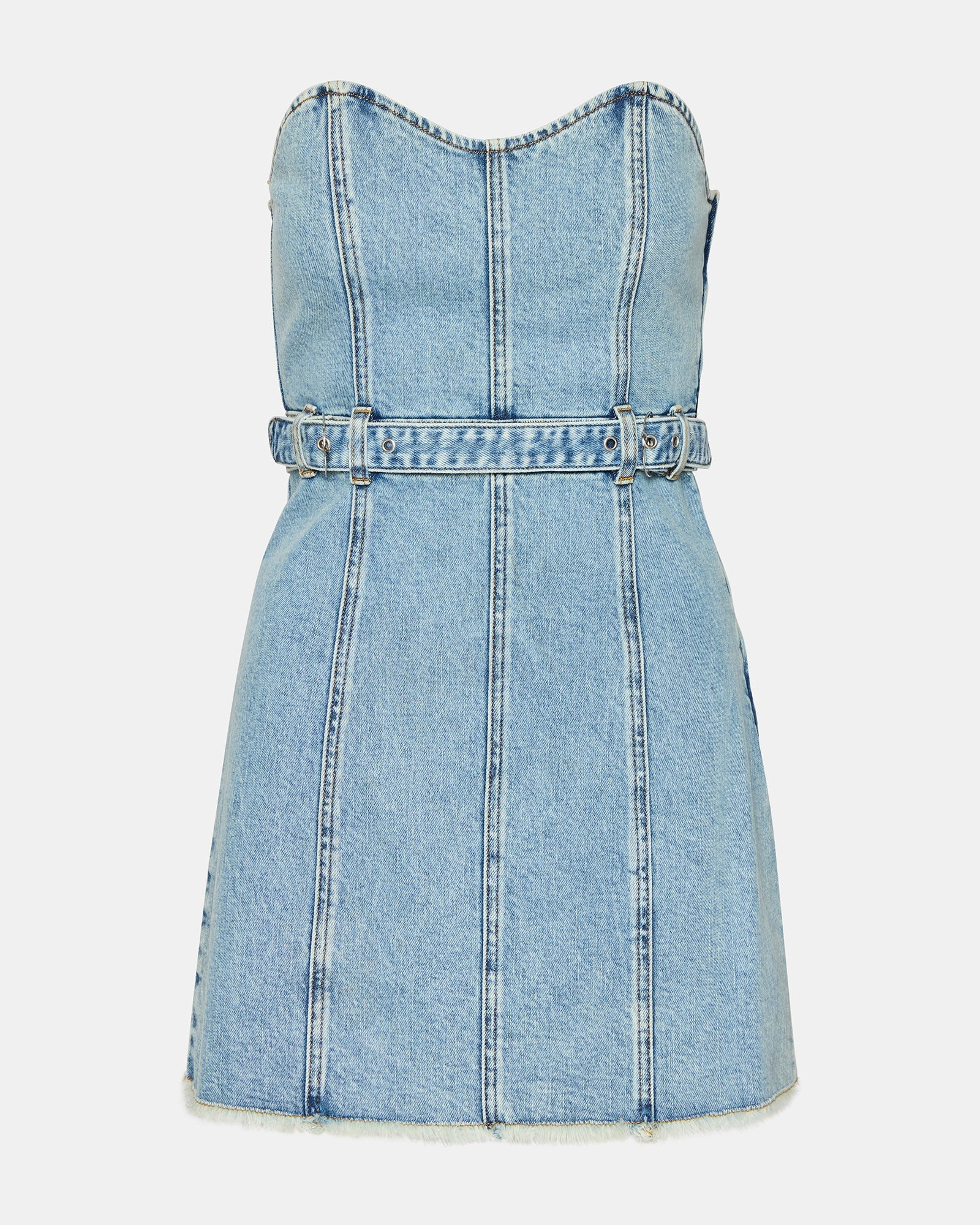 MATILDA DRESS BLUE - Clothing - Steve Madden Canada