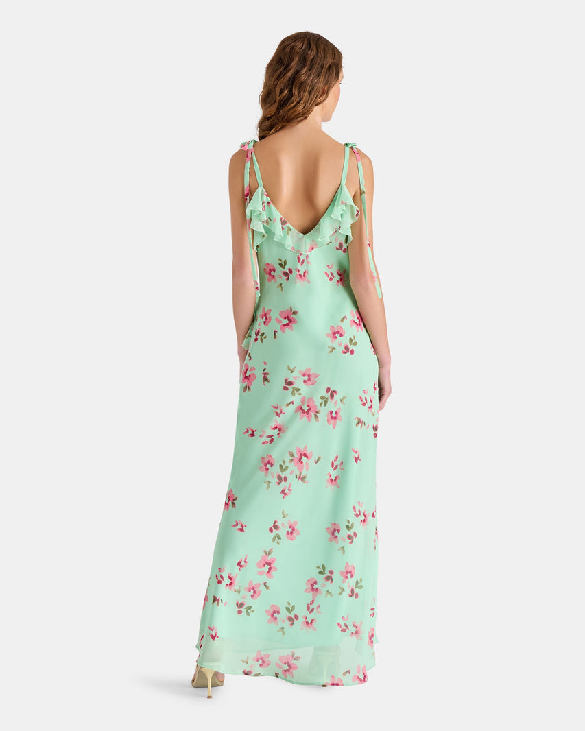 ADALINA DRESS MINT FLORAL GREEN - Clothing - Steve Madden Canada