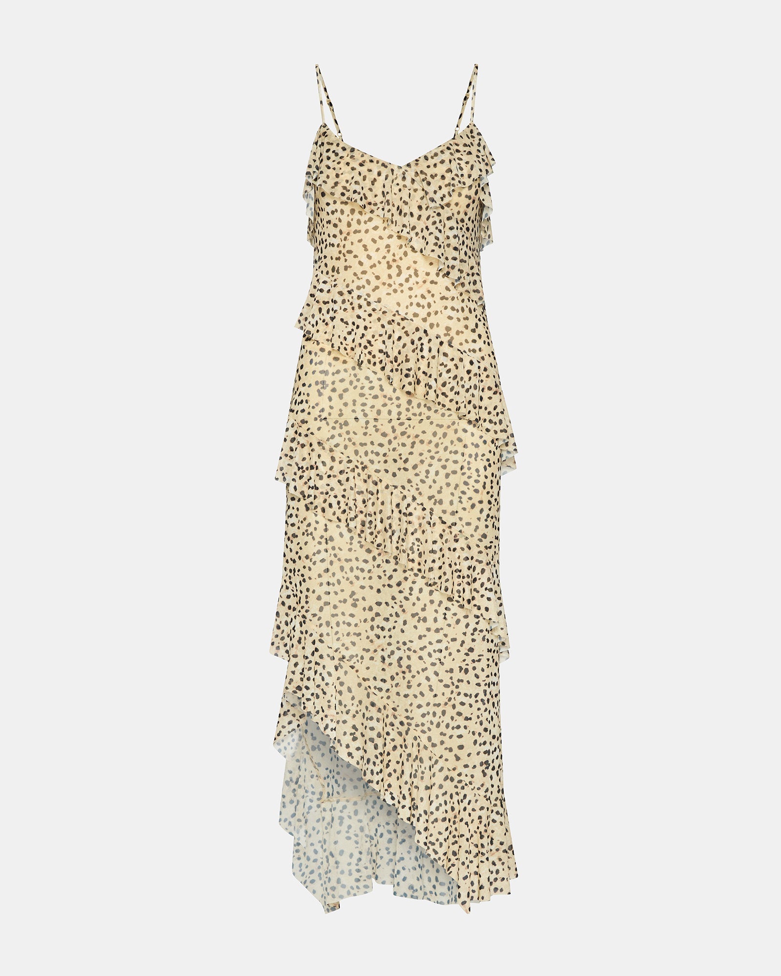 AIDA DRESS LEOPARD TAN MULTI - Clothing - Steve Madden Canada