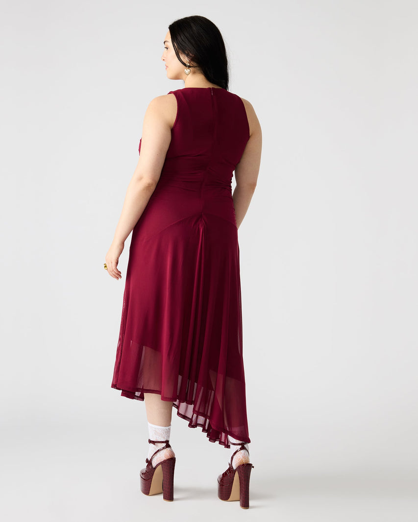 LANEY DRESS WINE - Clothing - Steve Madden Canada