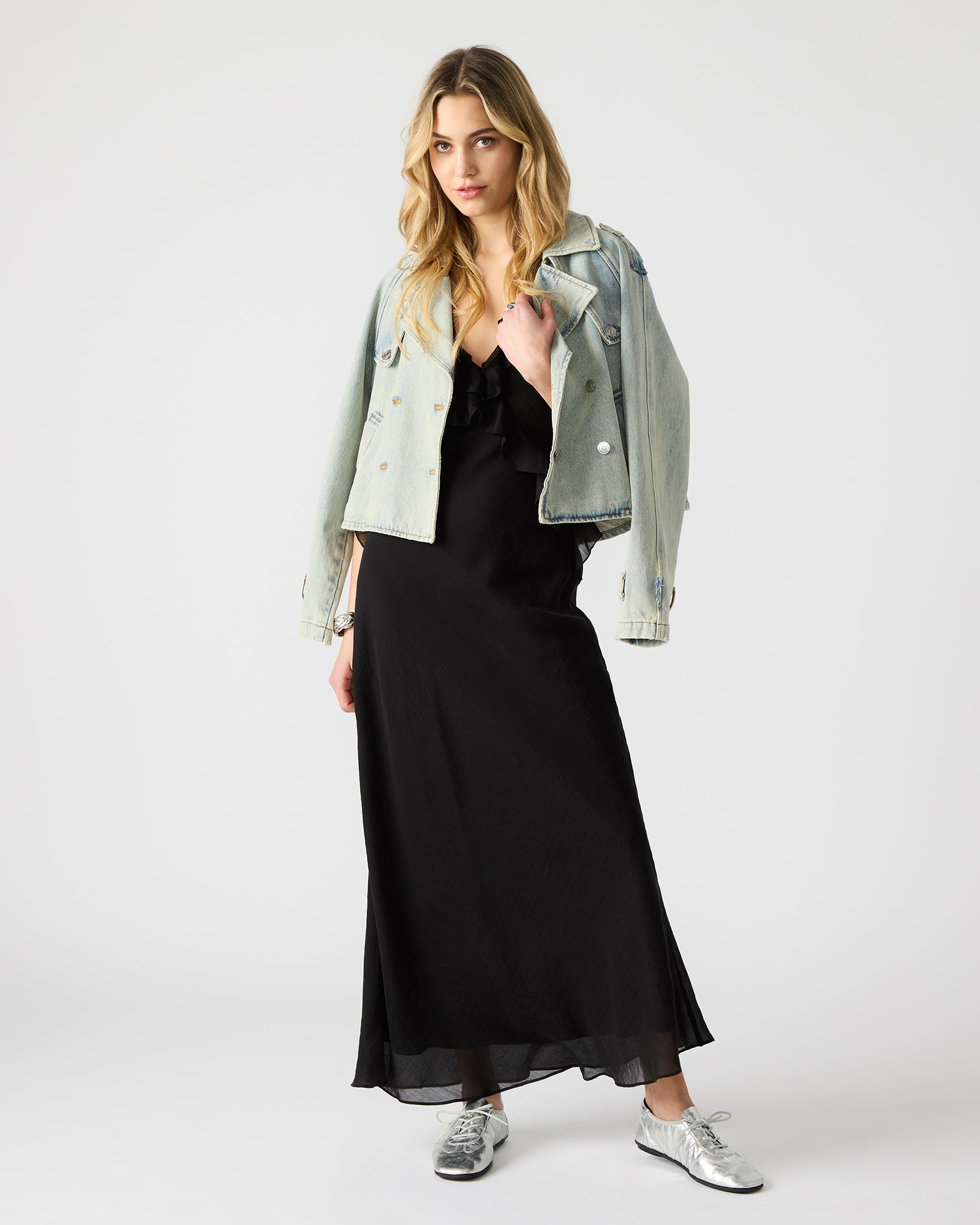 ADALINA DRESS BLACK - Clothing - Steve Madden Canada