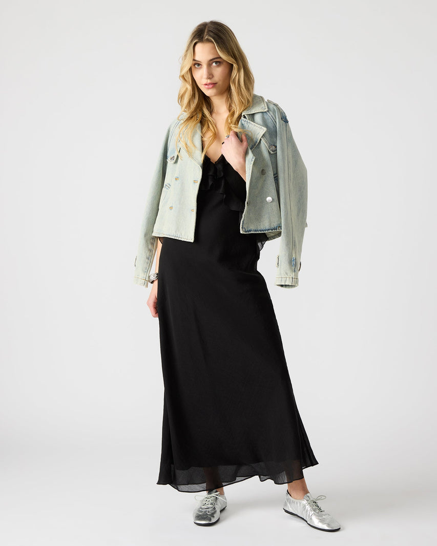 ADALINA DRESS BLACK - Clothing - Steve Madden Canada