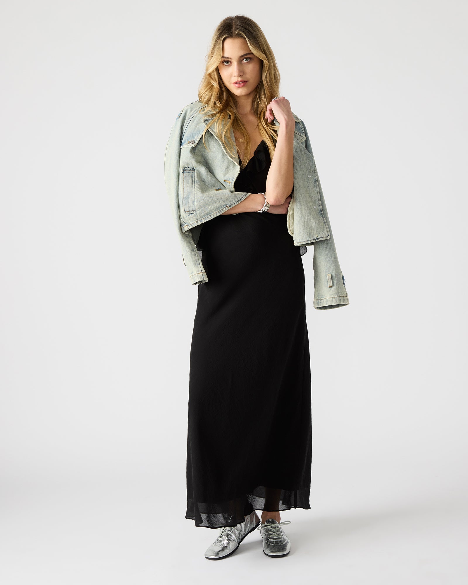 ADALINA DRESS BLACK - Clothing - Steve Madden Canada