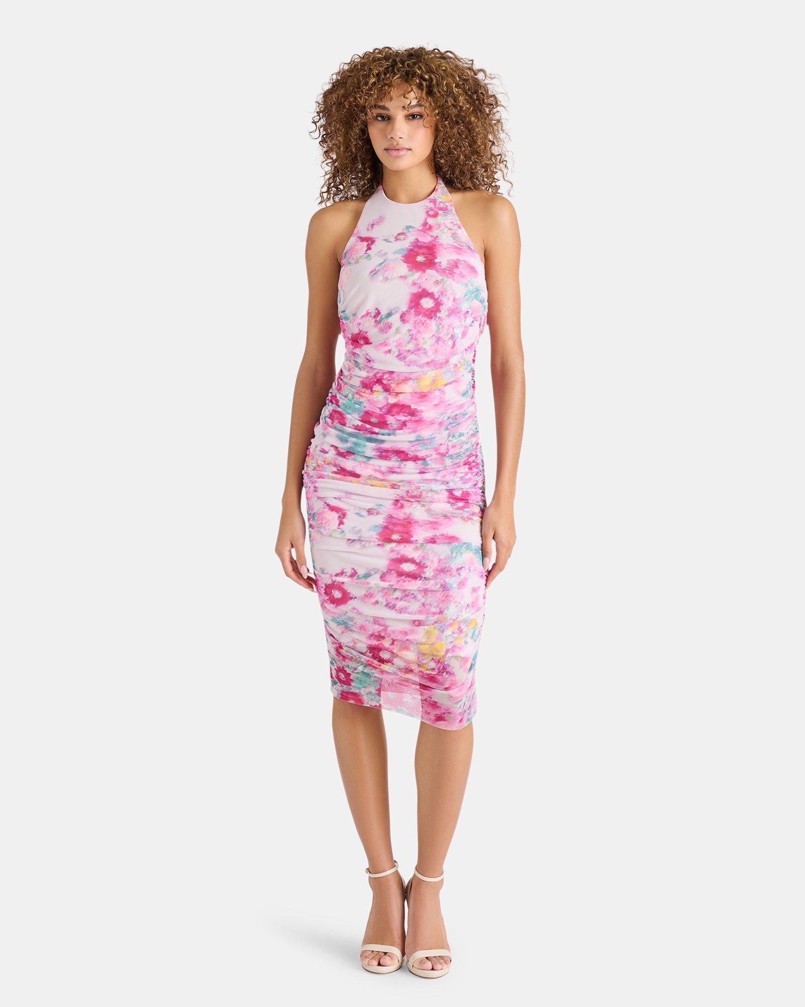 LEA DRESS PINK MULTI - Clothing - Steve Madden Canada