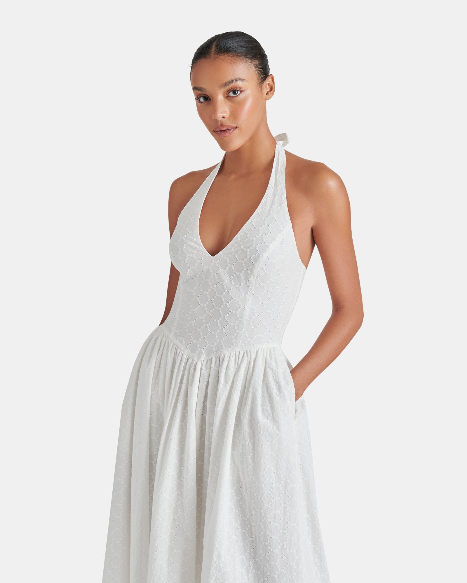 RESSI DRESS WHITE - Clothing - Steve Madden Canada