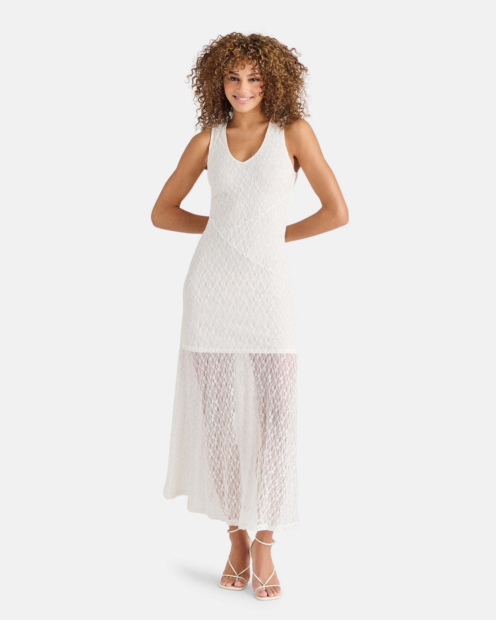 THEO DRESS WHITE - Clothing - Steve Madden Canada