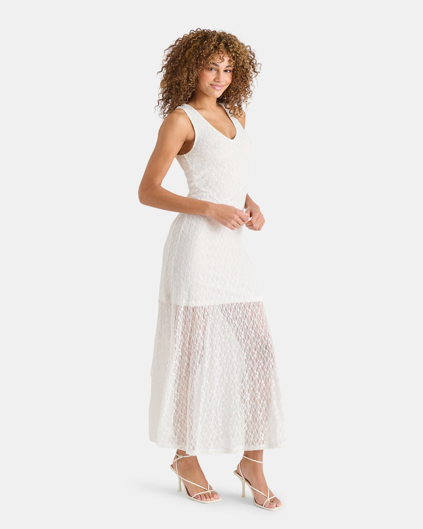 THEO DRESS WHITE - Clothing - Steve Madden Canada