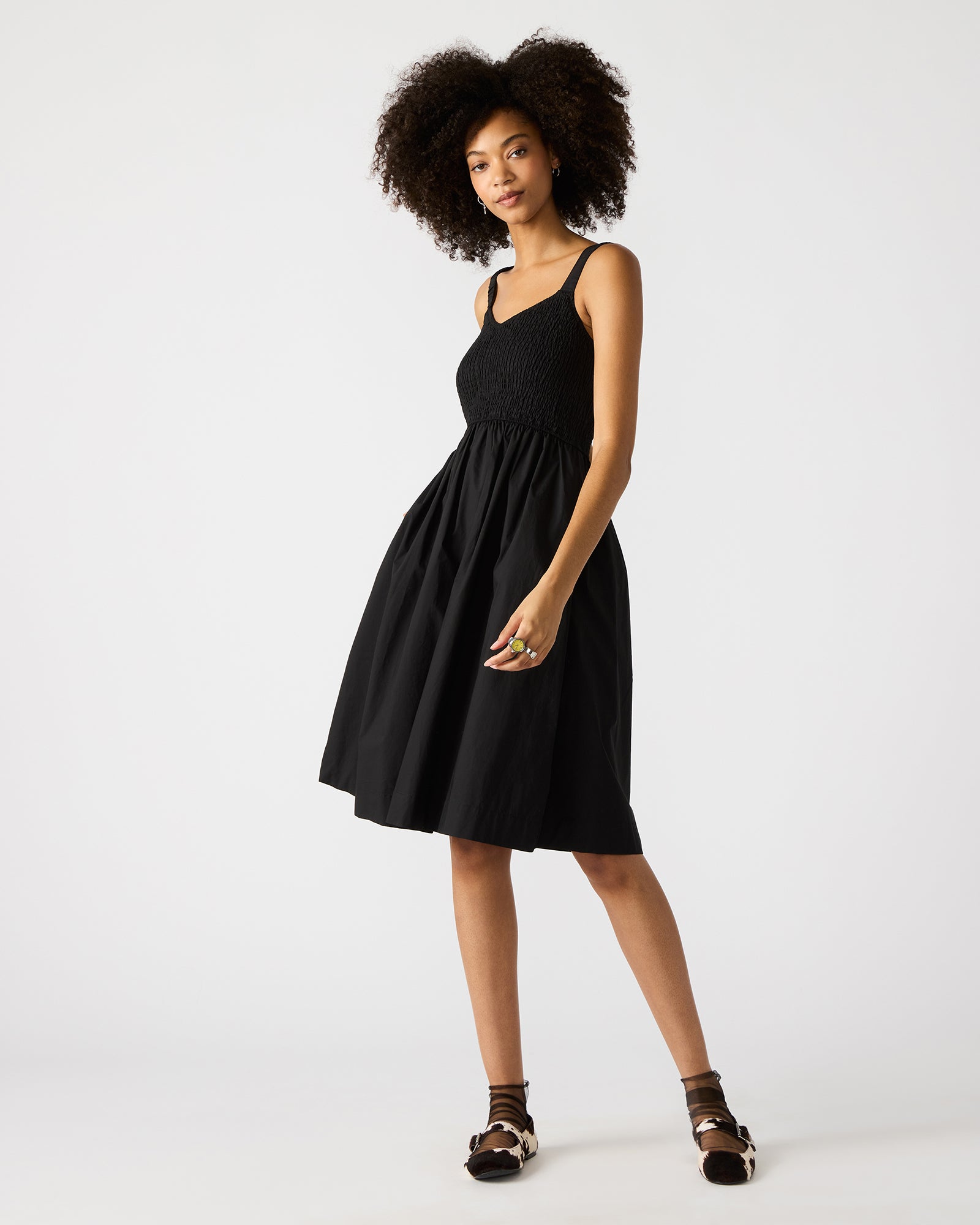FLEUR DRESS BLACK - Clothing - Steve Madden Canada