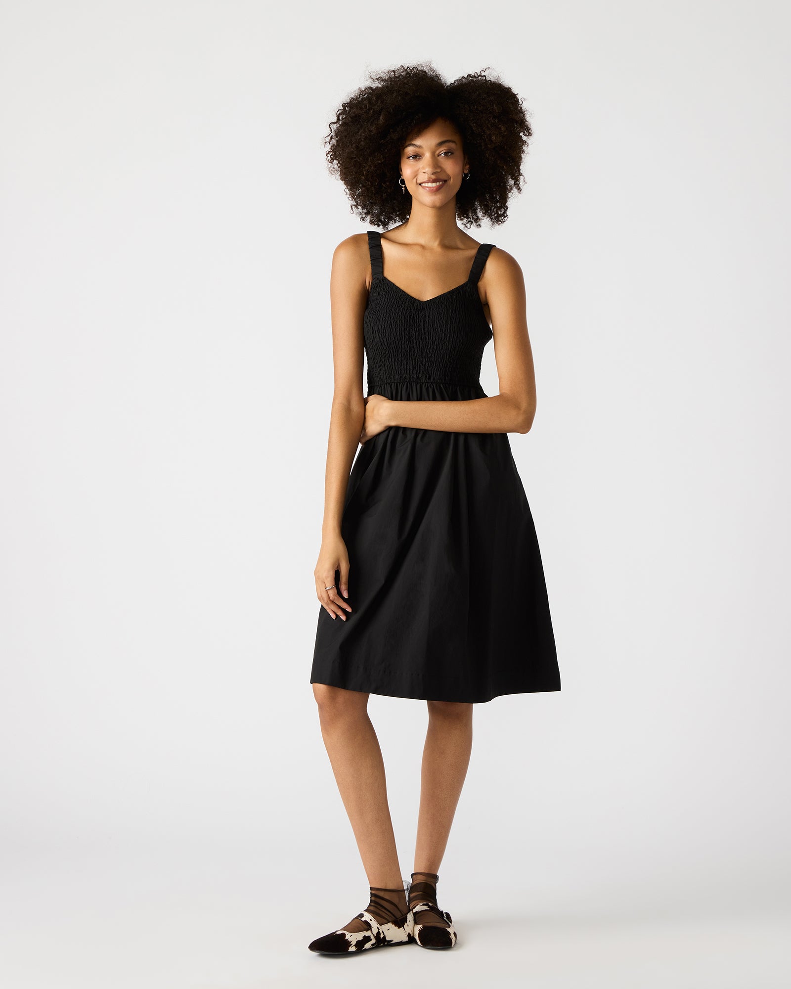 FLEUR DRESS BLACK - Clothing - Steve Madden Canada