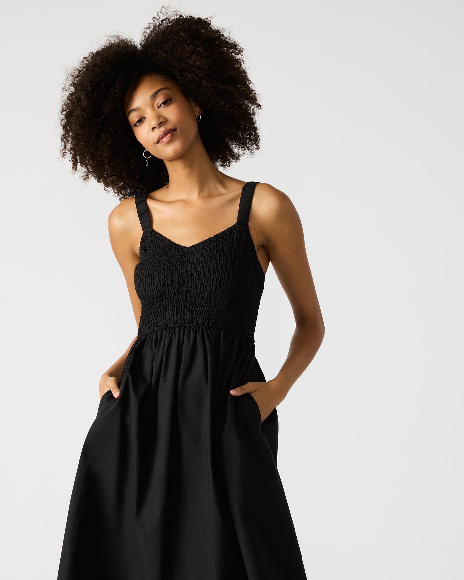 FLEUR DRESS BLACK - Clothing - Steve Madden Canada