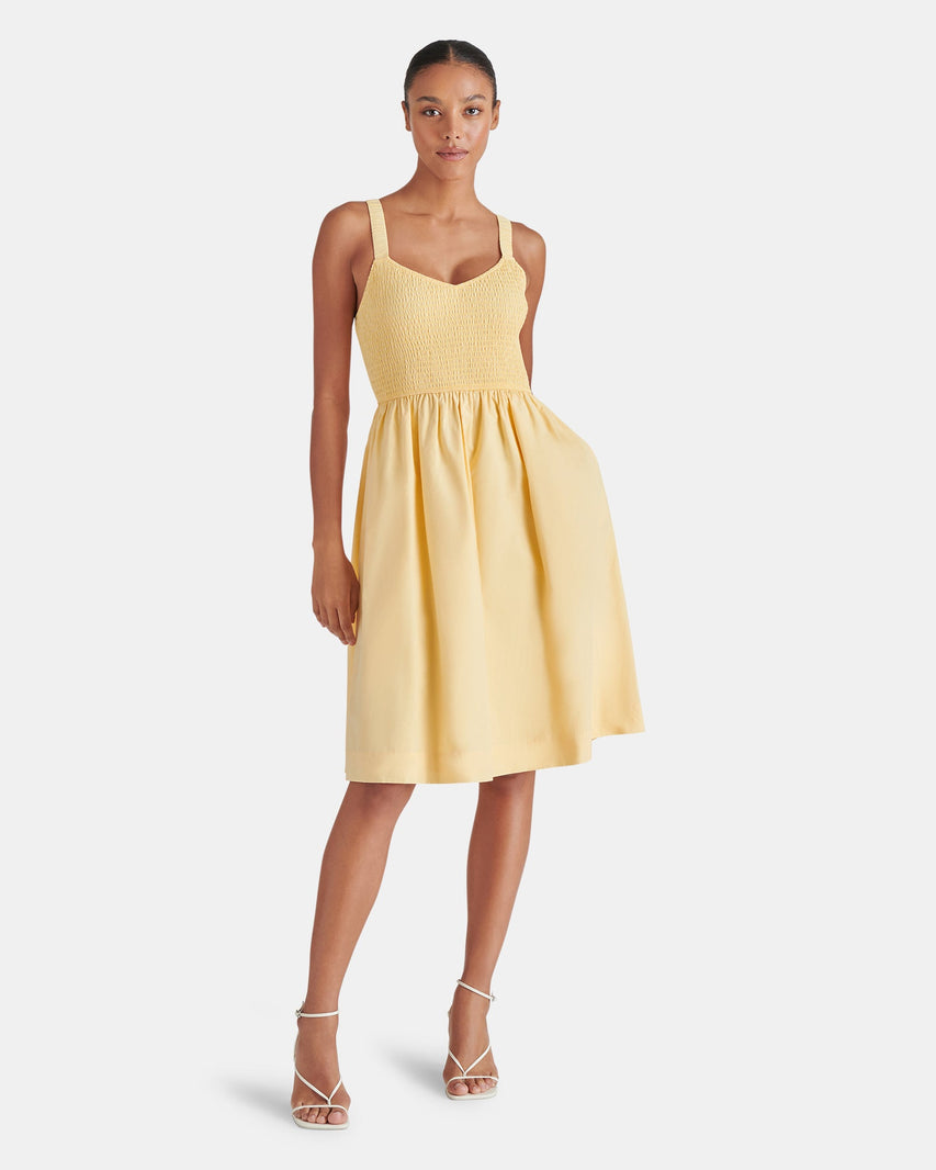 FLEUR DRESS YELLOW - Clothing - Steve Madden Canada