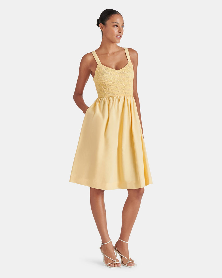 FLEUR DRESS YELLOW - Clothing - Steve Madden Canada