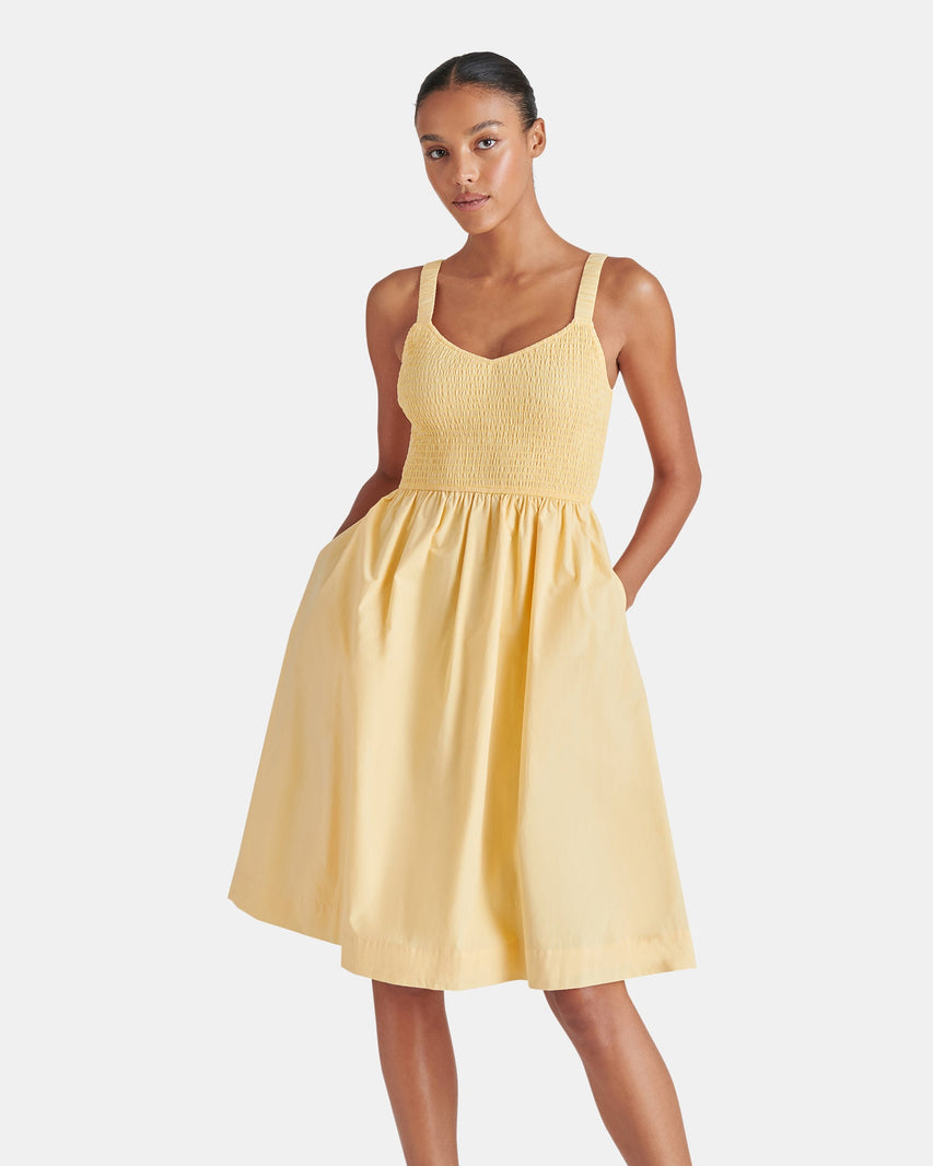 FLEUR DRESS YELLOW - Clothing - Steve Madden Canada