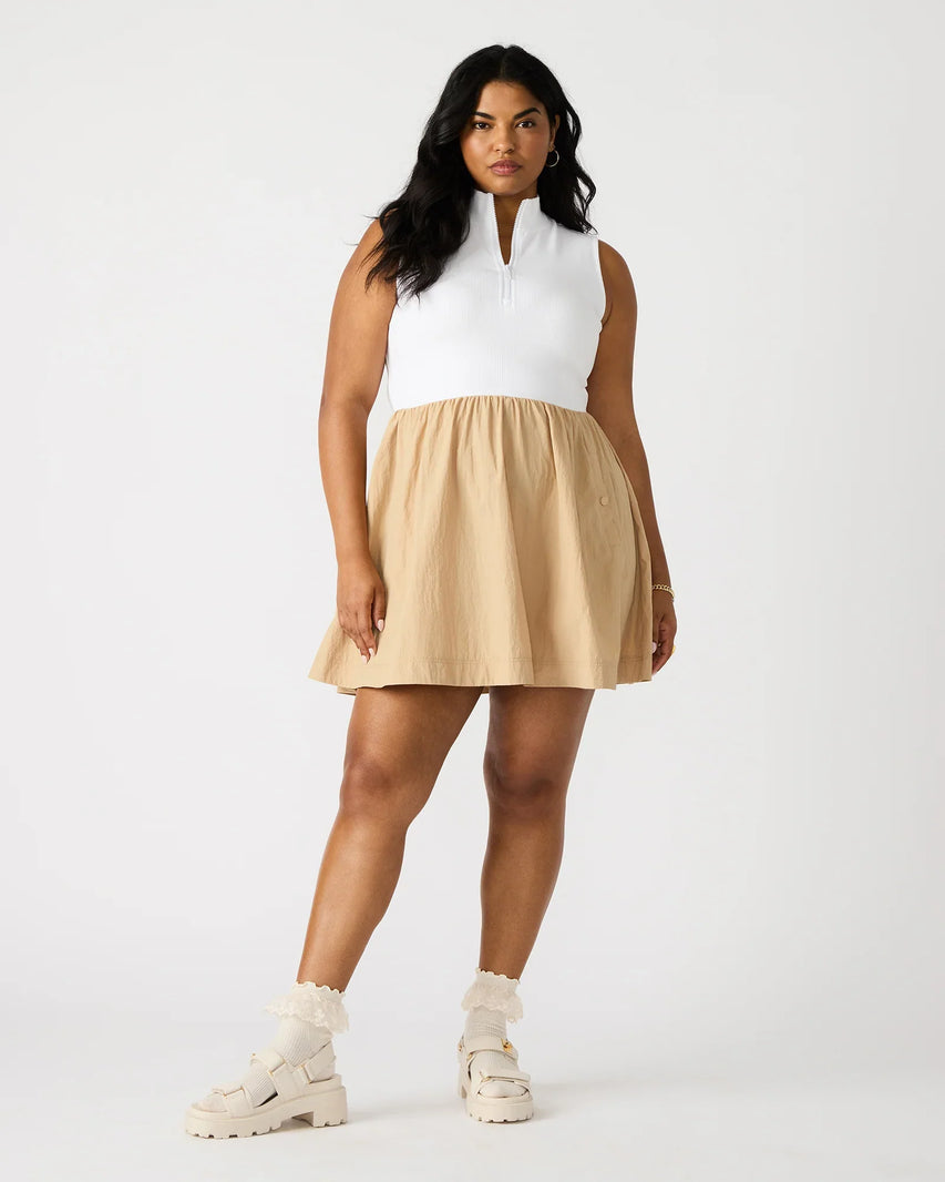 LYON DRESS TAUPE MULTI - Clothing - Steve Madden Canada