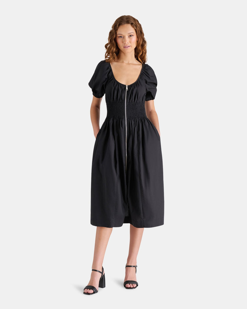 LIORA DRESS BLACK - Clothing - Steve Madden Canada