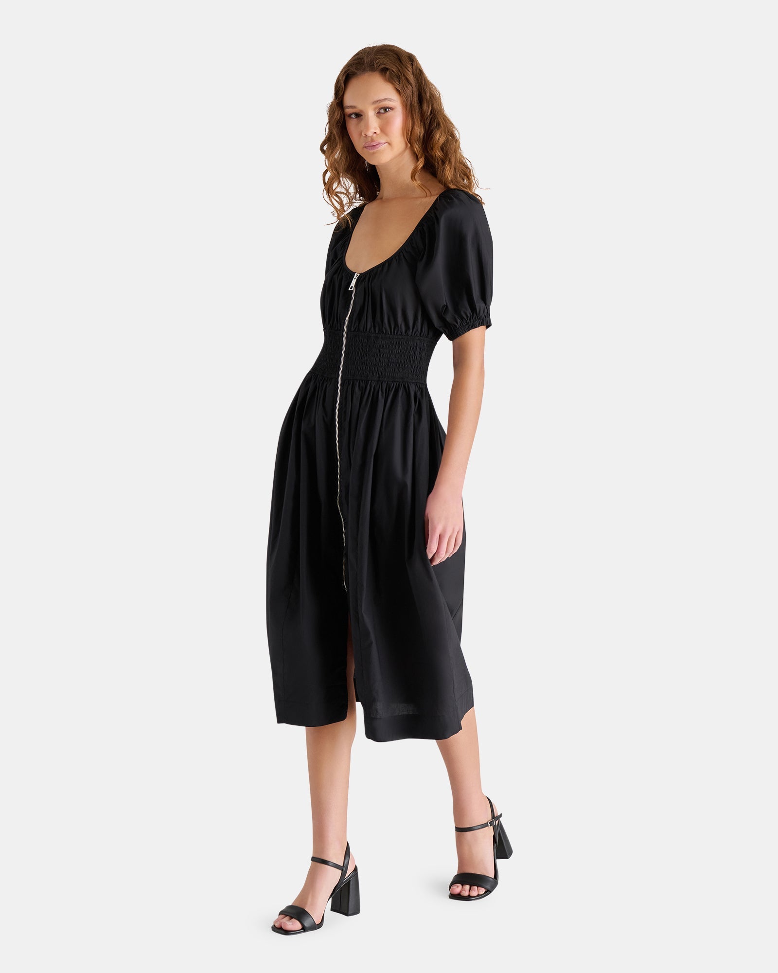 LIORA DRESS BLACK - Clothing - Steve Madden Canada
