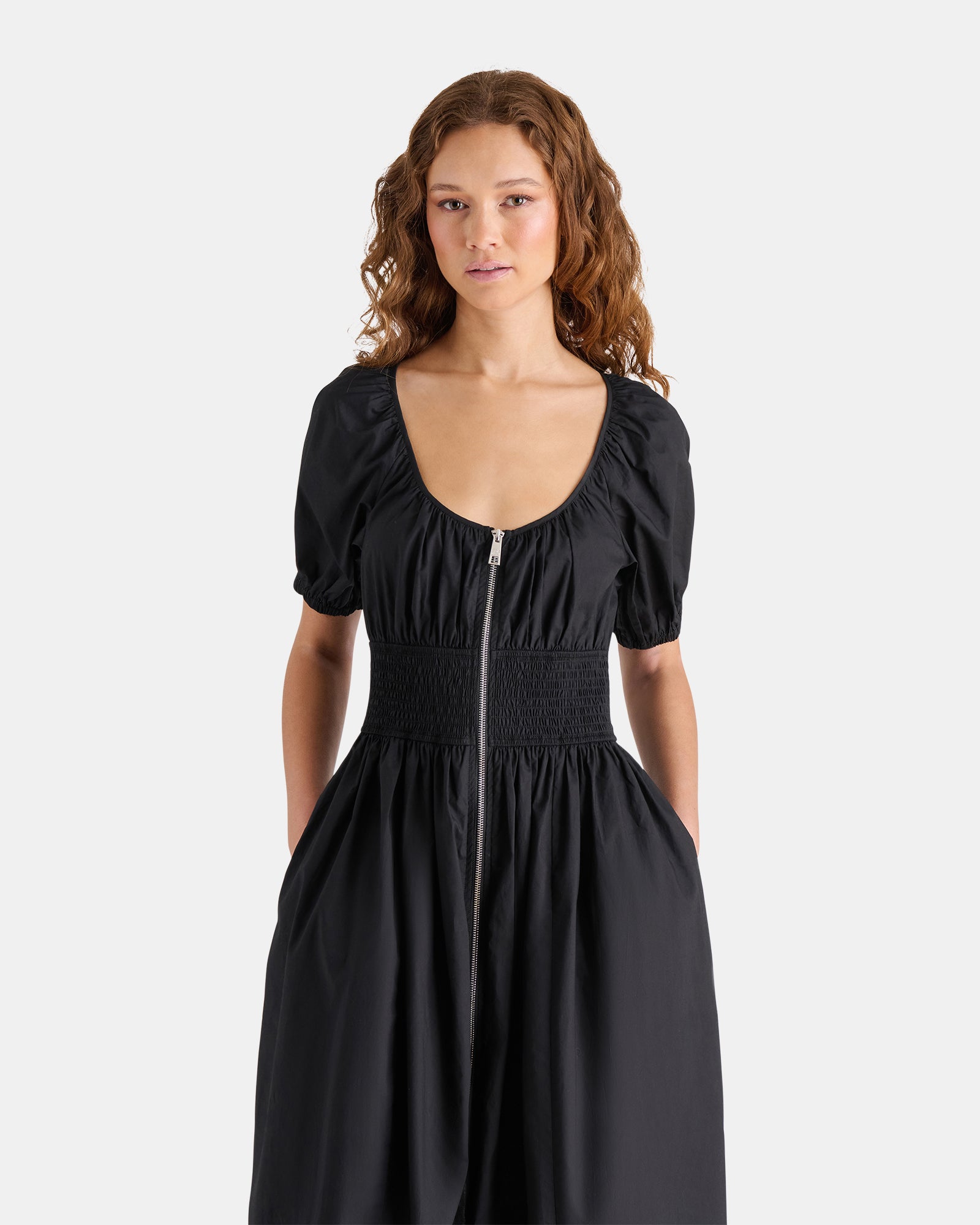 LIORA DRESS BLACK - Clothing - Steve Madden Canada