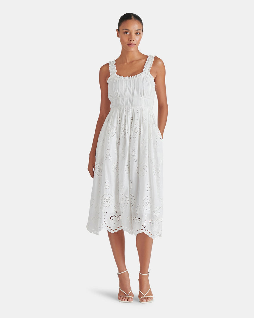 HARMONY DRESS MAXI WHITE - Clothing - Steve Madden Canada