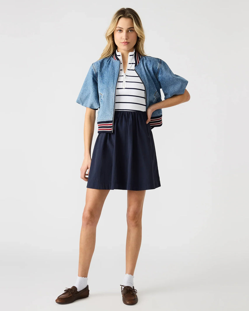LYON DRESS STRIPED BLUE MULTI - Clothing - Steve Madden Canada