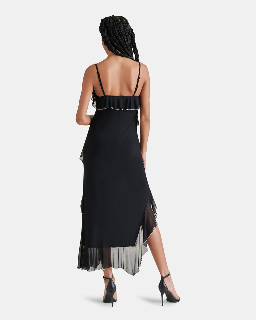 AIDA DRESS BLACK - Clothing - Steve Madden Canada