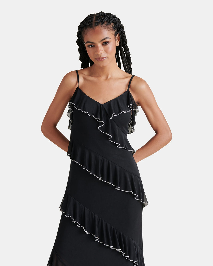 AIDA DRESS BLACK - Clothing - Steve Madden Canada