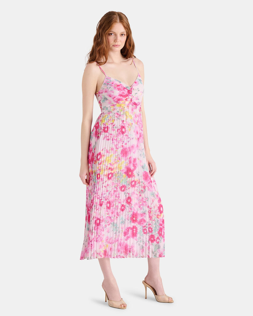 RAY DRESS PINK MULTI - Clothing - Steve Madden Canada