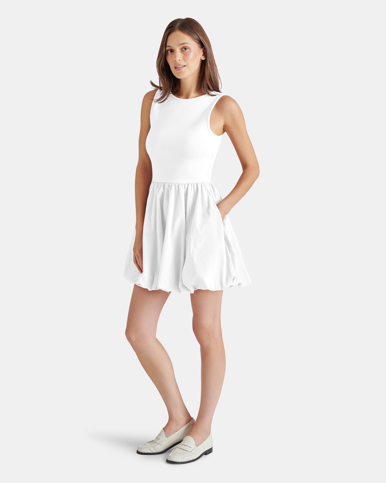 PALERMO DRESS WHITE - Clothing - Steve Madden Canada
