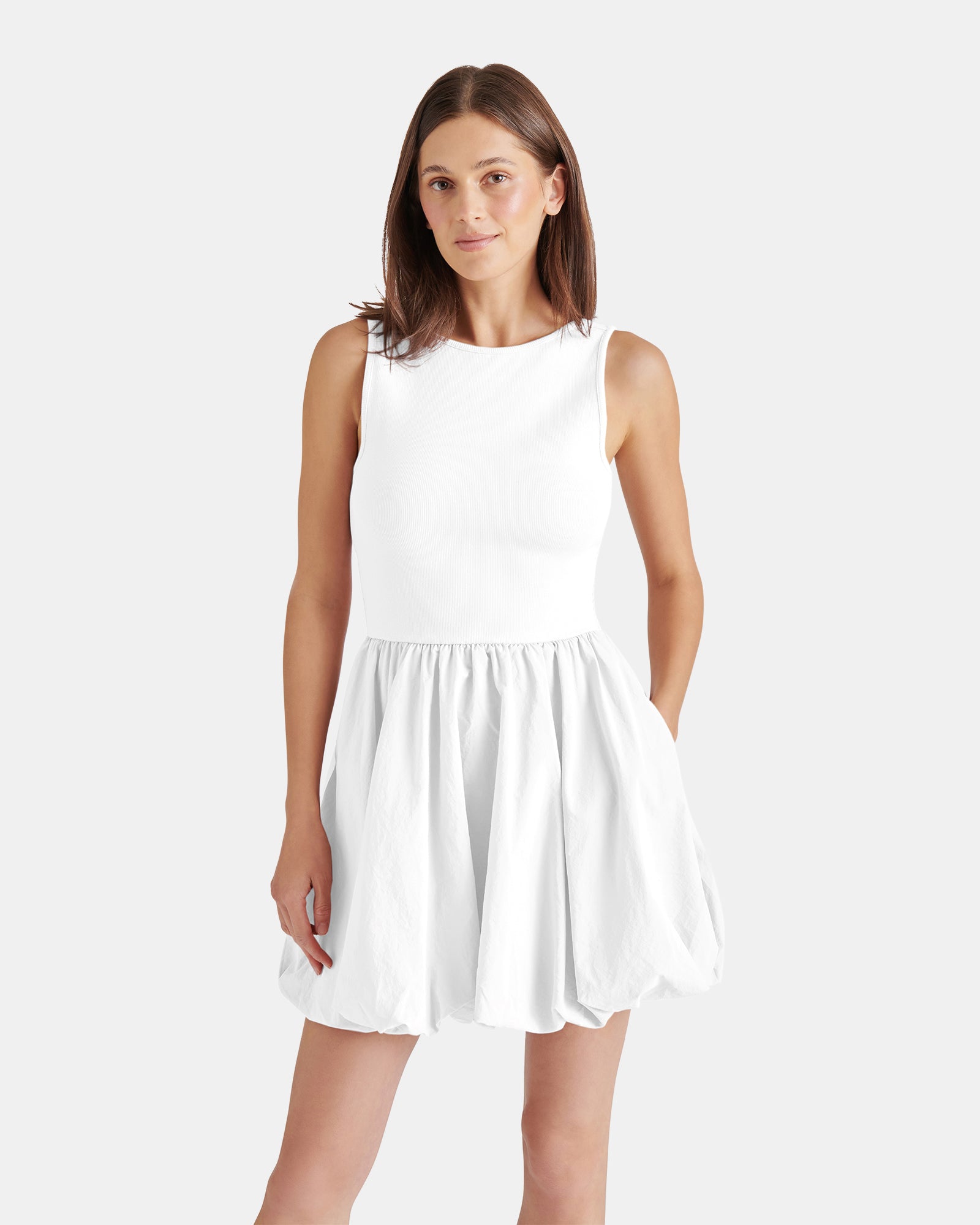 PALERMO DRESS WHITE - Clothing - Steve Madden Canada