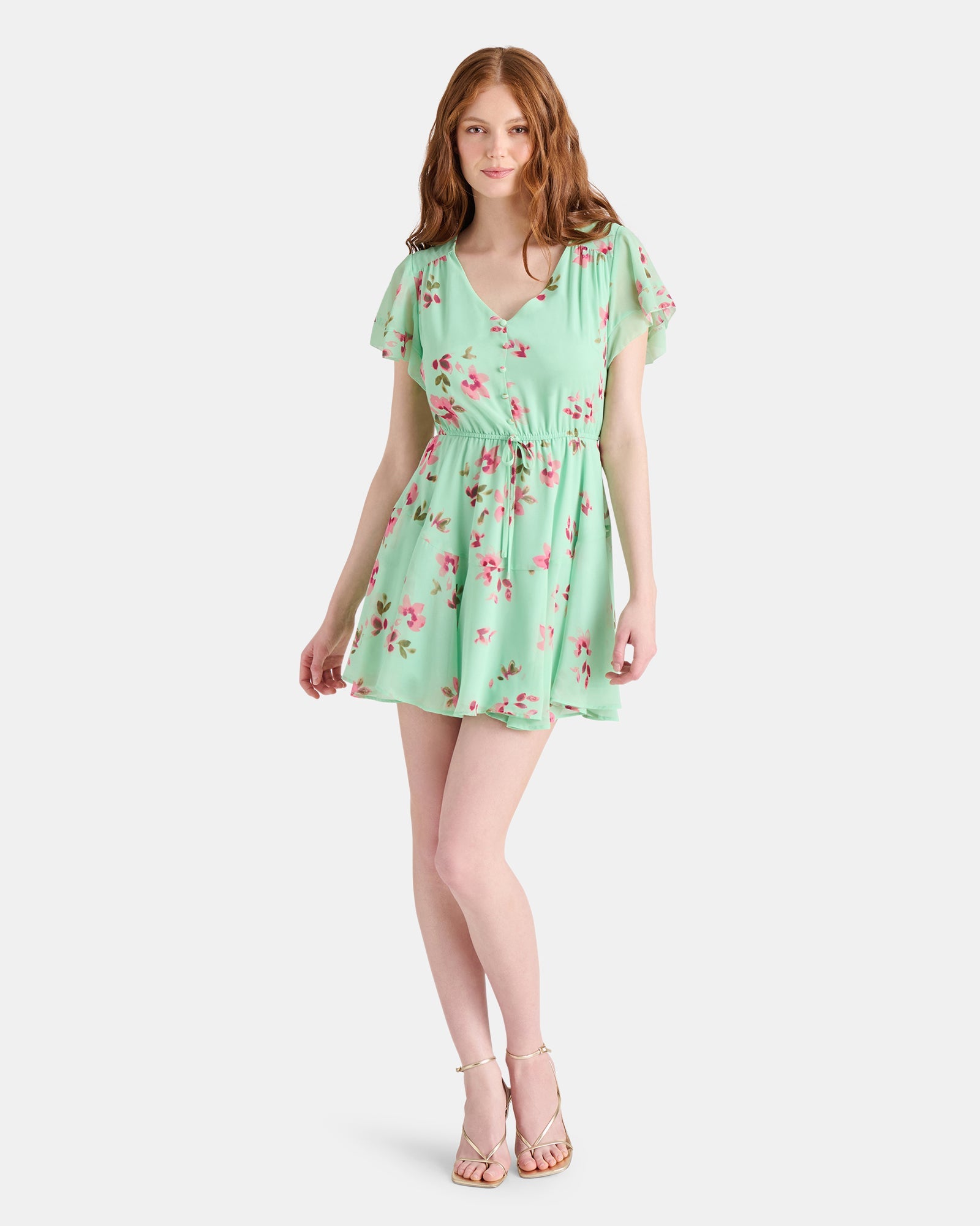 KIRSTY DRESS GREEN - Clothing - Steve Madden Canada