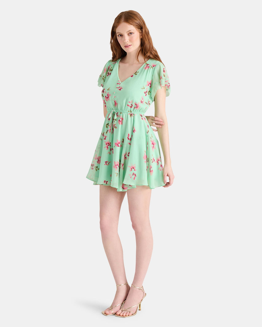 KIRSTY DRESS GREEN - Clothing - Steve Madden Canada