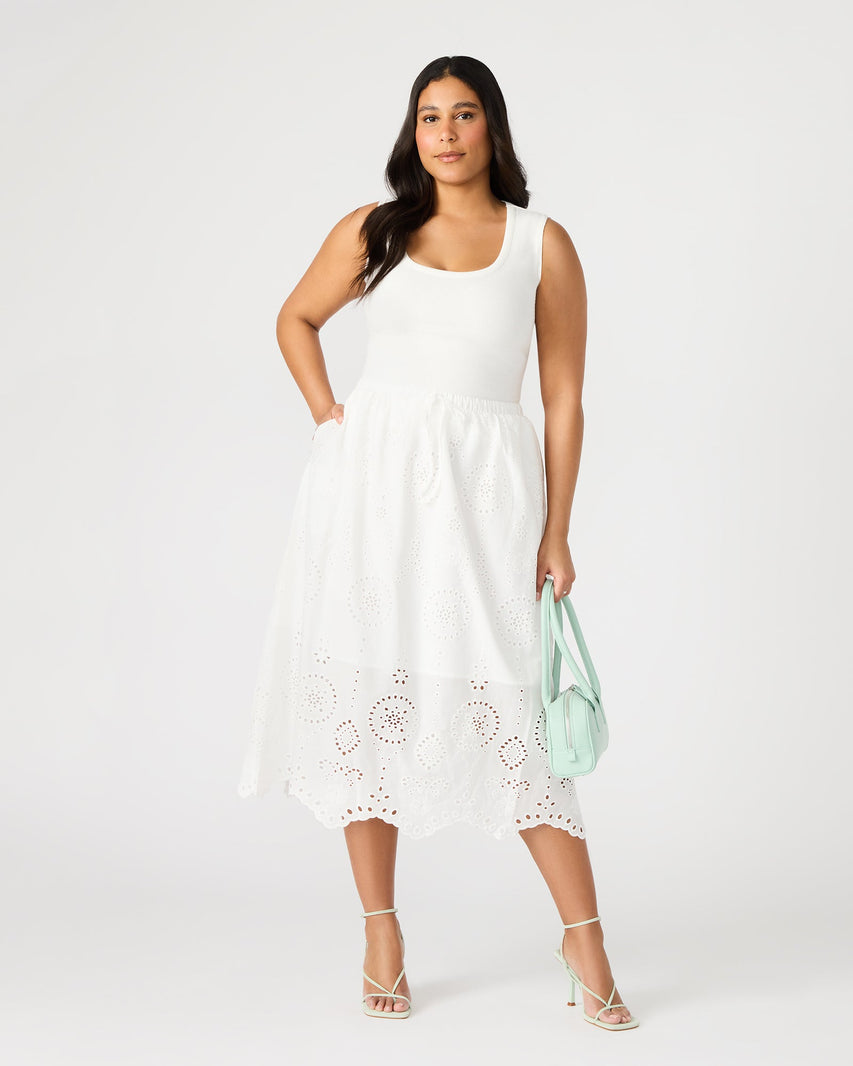 ANAISA SKIRT WHITE - Clothing - Steve Madden Canada