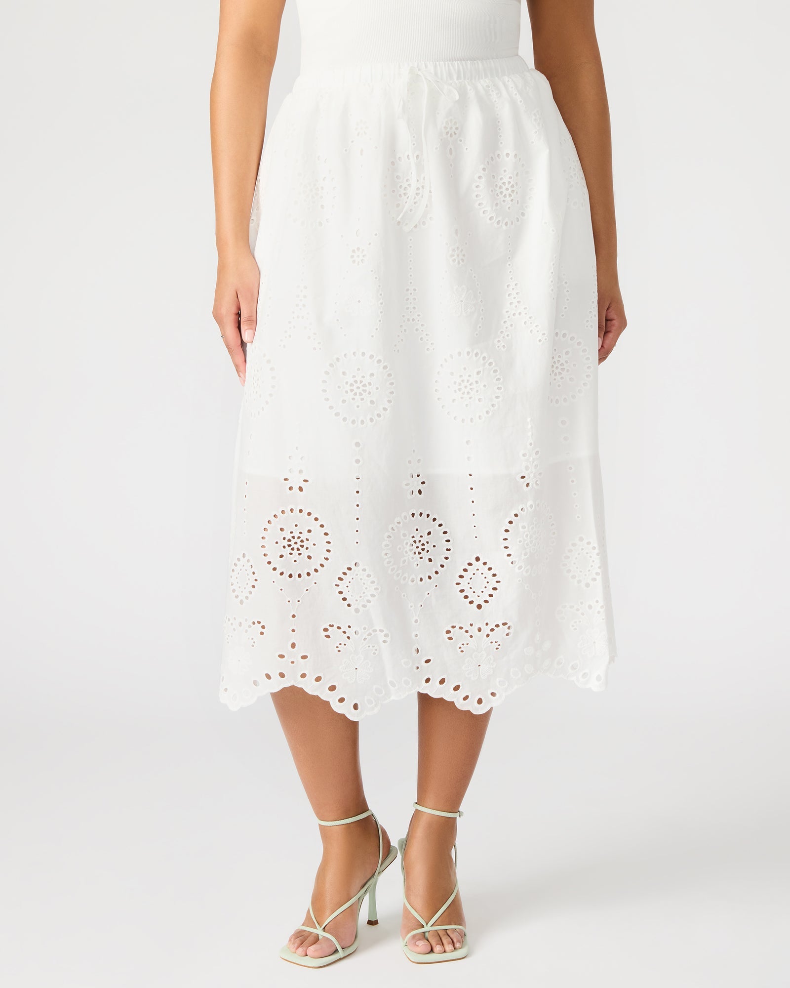 ANAISA SKIRT WHITE - Clothing - Steve Madden Canada