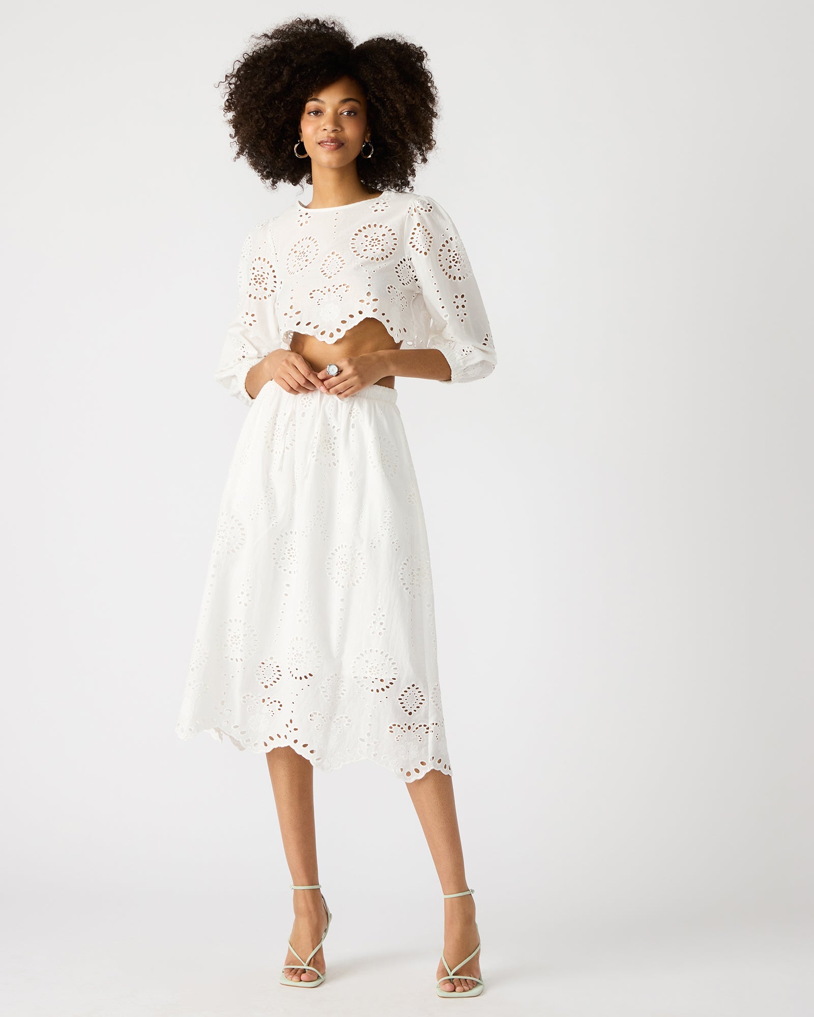 ANAISA SKIRT WHITE - Clothing - Steve Madden Canada