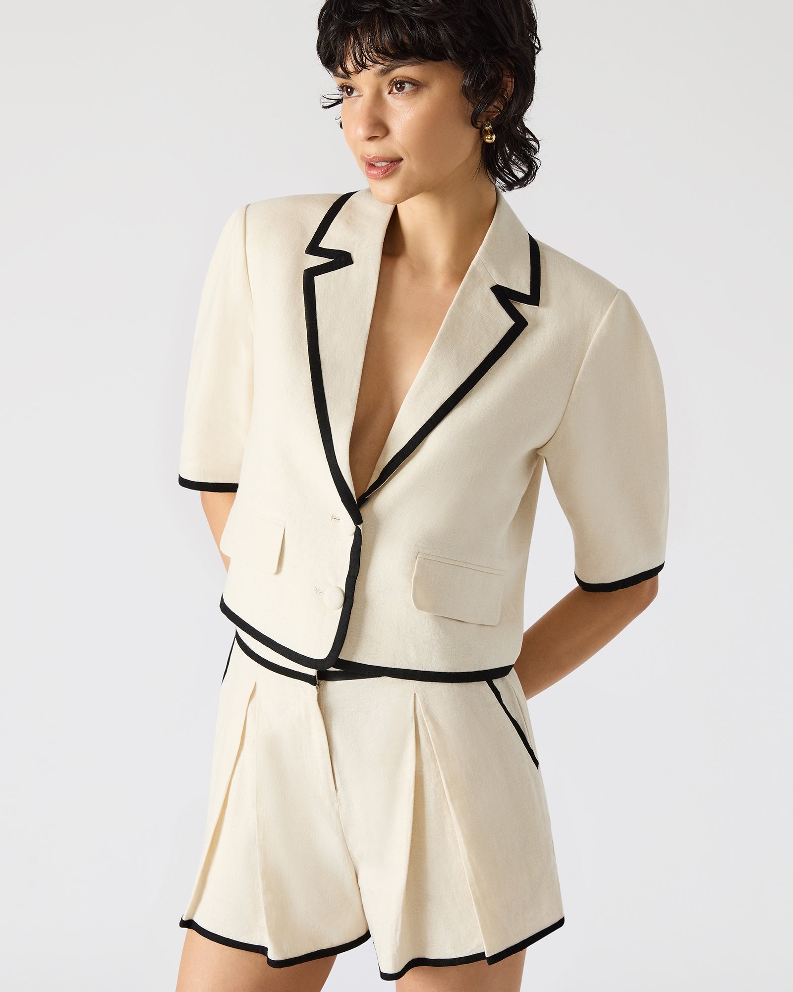 FABLE BLAZER NATURAL - Clothing - Steve Madden Canada