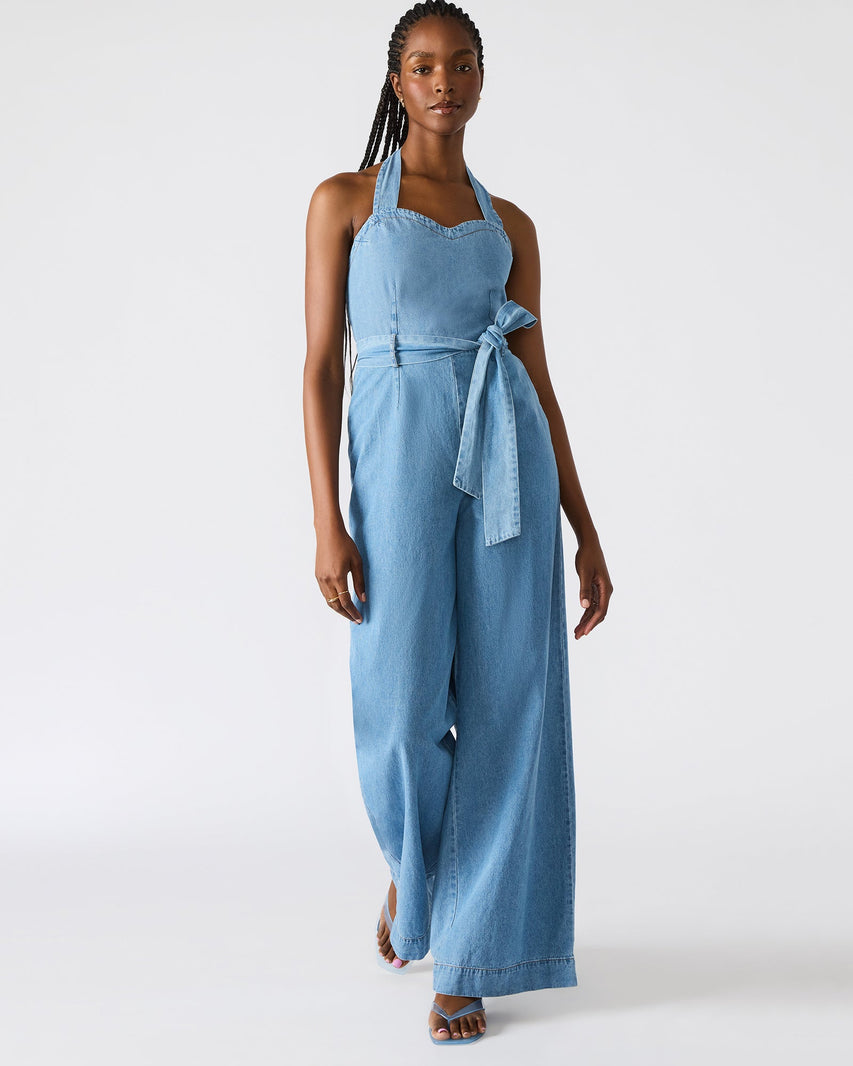 ARTIE JUMPSUIT BLUE - Clothing - Steve Madden Canada