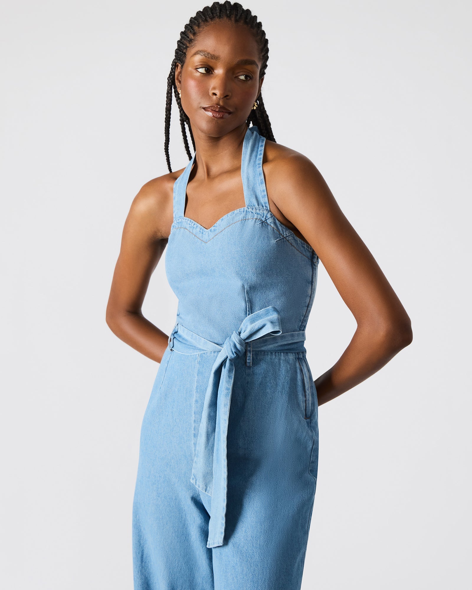 ARTIE JUMPSUIT BLUE - Clothing - Steve Madden Canada