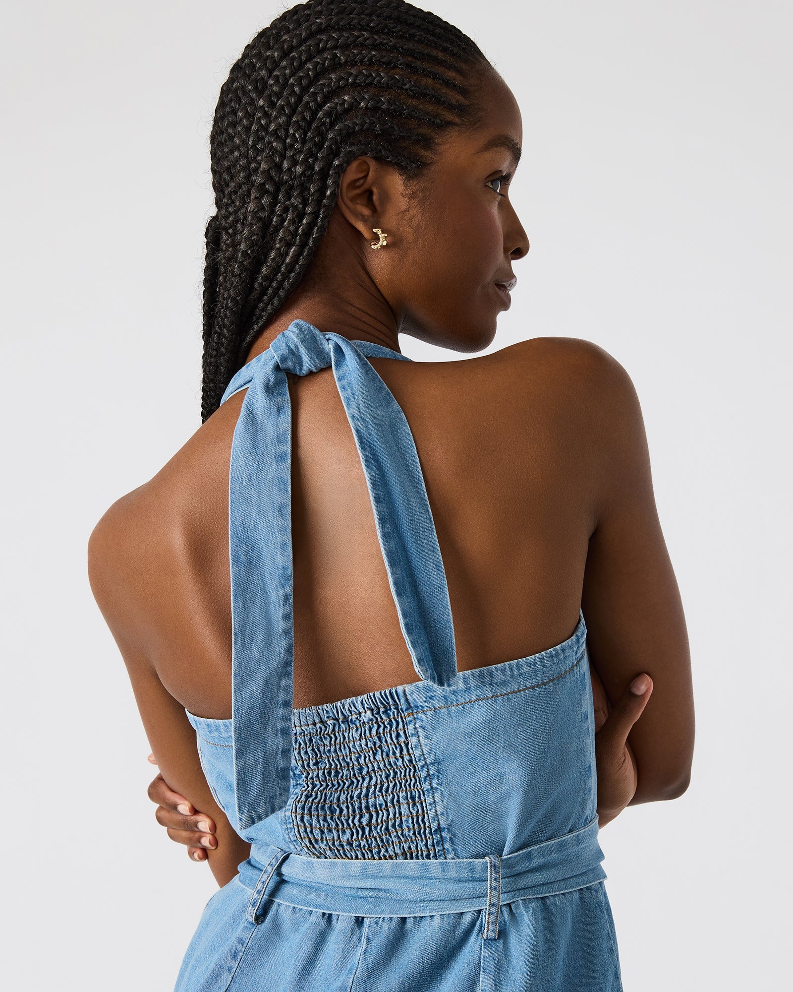 ARTIE JUMPSUIT BLUE - Clothing - Steve Madden Canada