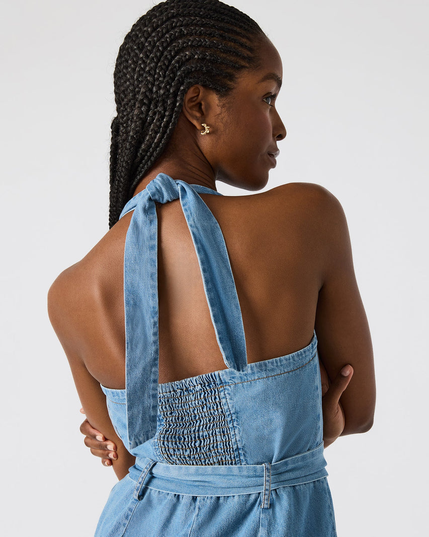 ARTIE JUMPSUIT BLUE - Clothing - Steve Madden Canada