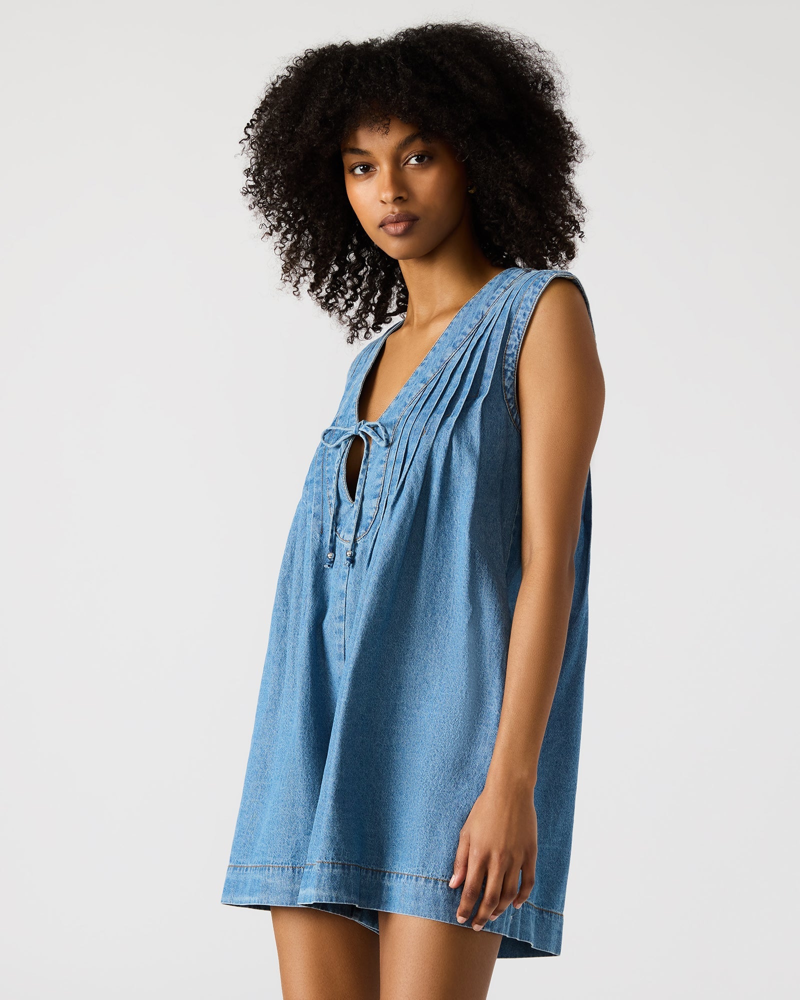 MICK ROMPER DENIM - Clothing - Steve Madden Canada